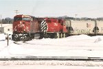 Eastbound grain train comes around the loop track